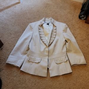 White House Black Market taupe blazer 4R